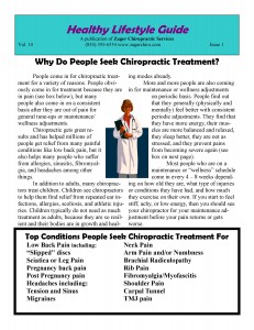 Zager Chiropractic Newsletter